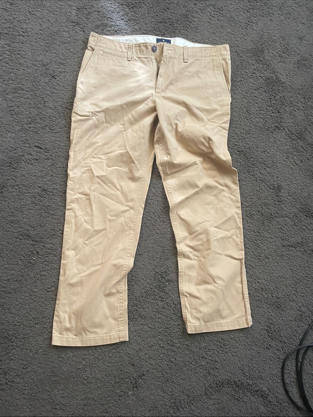 Men's Khaki Chino Pants - Classic Fit